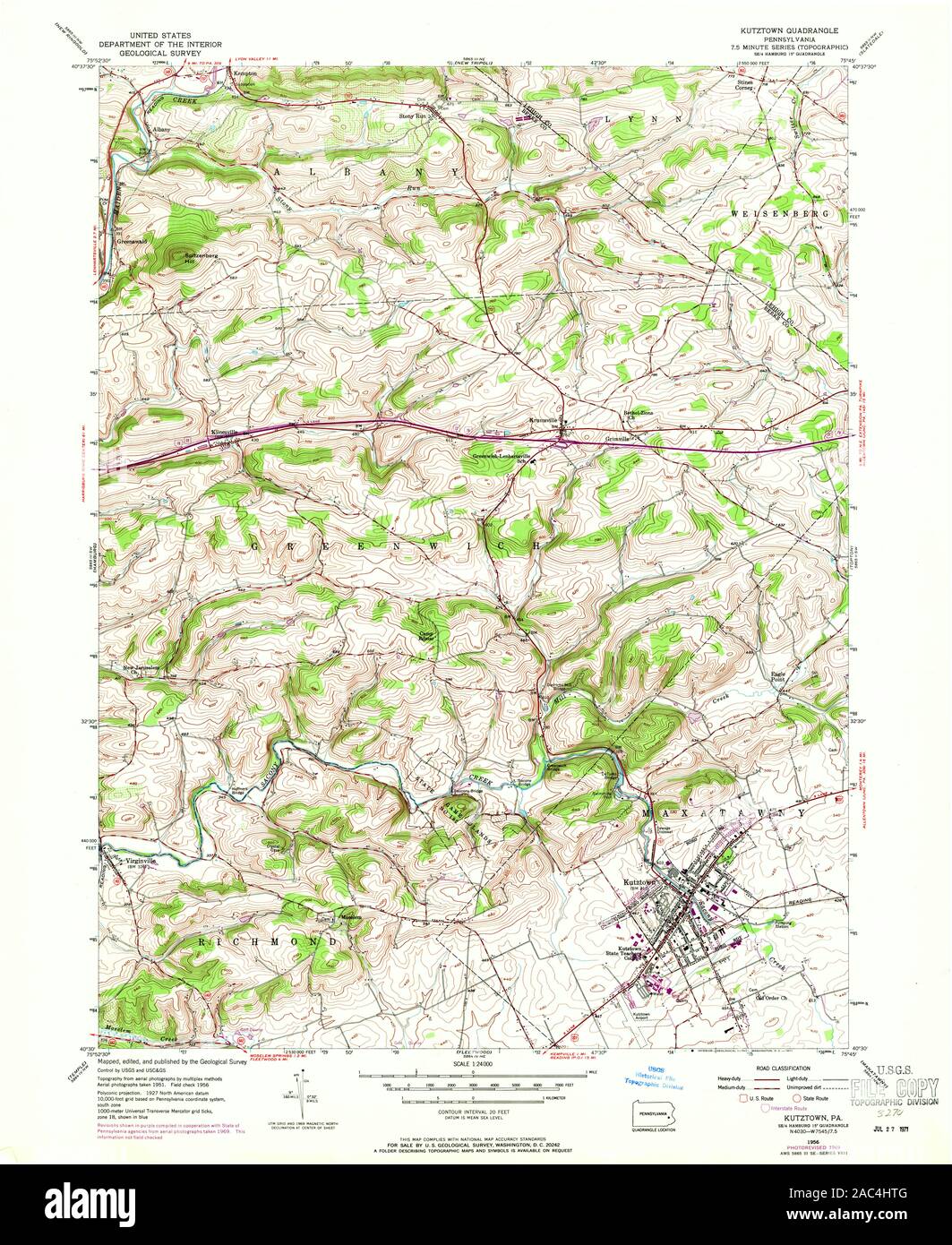 Map of kutztown hires stock photography and images Alamy