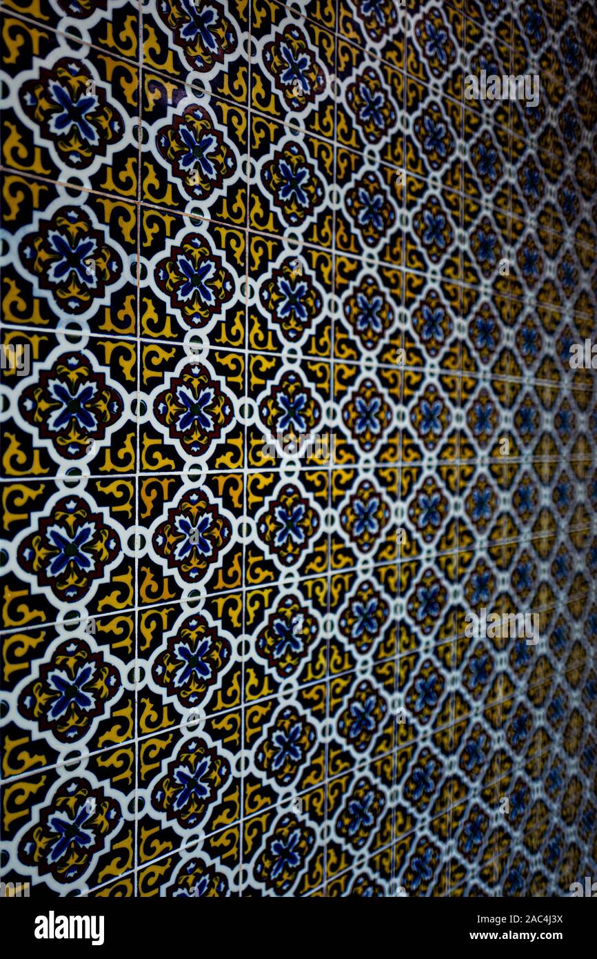 Mexican Tile background design Stock Photo - Alamy