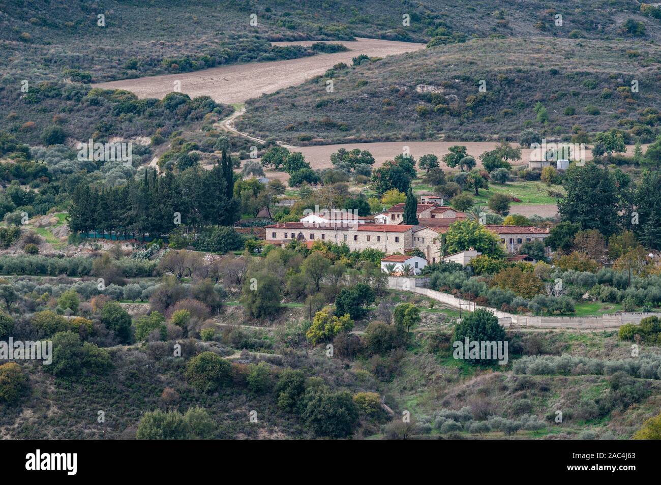 Agios Minas Monastery, Kato Drys, Cyprus Stock Photo