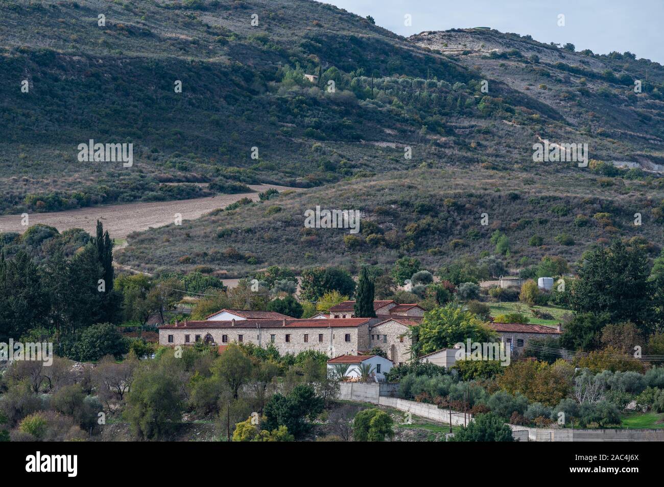 Agios Minas Monastery, Kato Drys, Cyprus Stock Photo