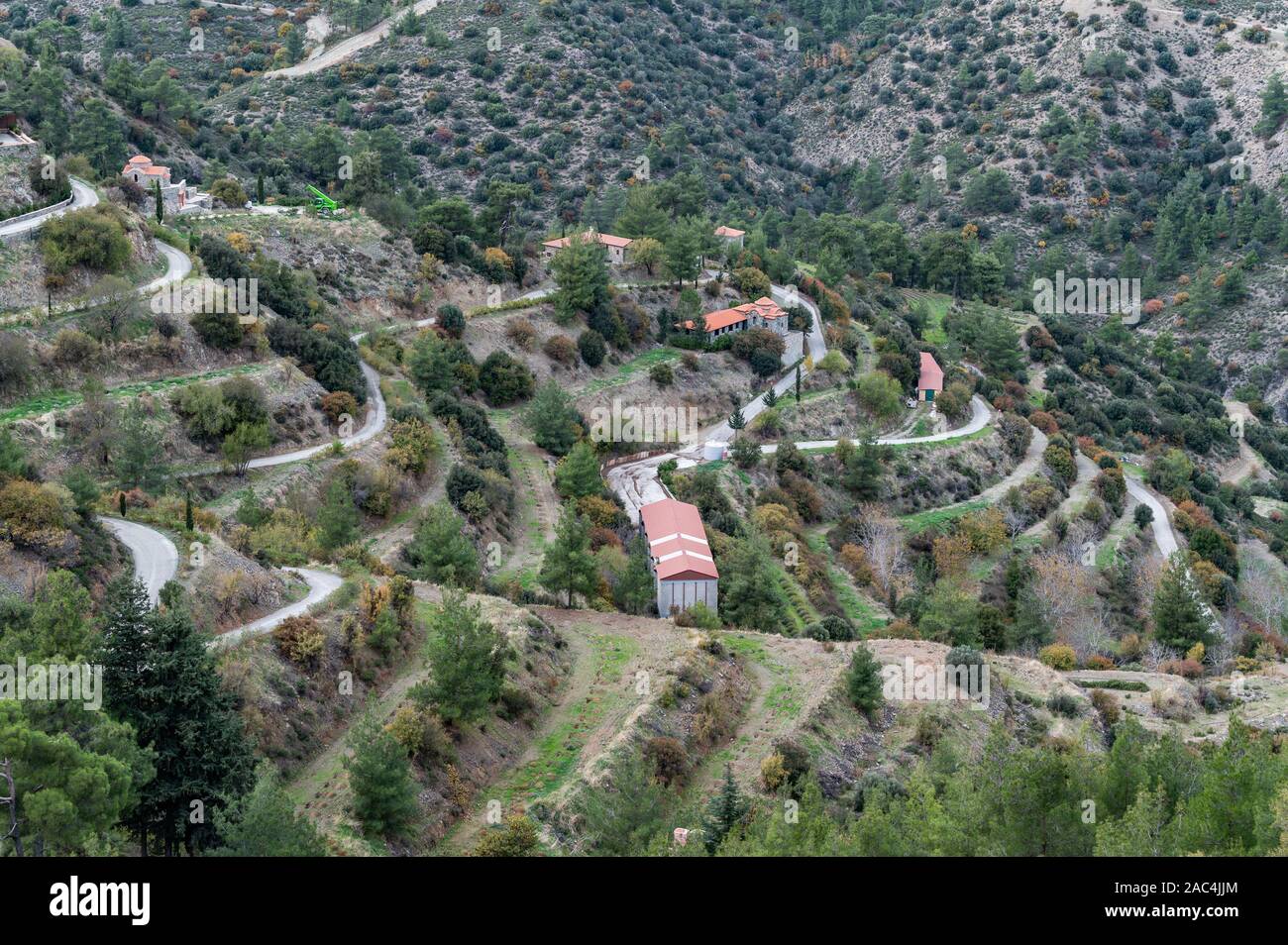 Machairas Monastery, Lazanias, Cyprus Stock Photo