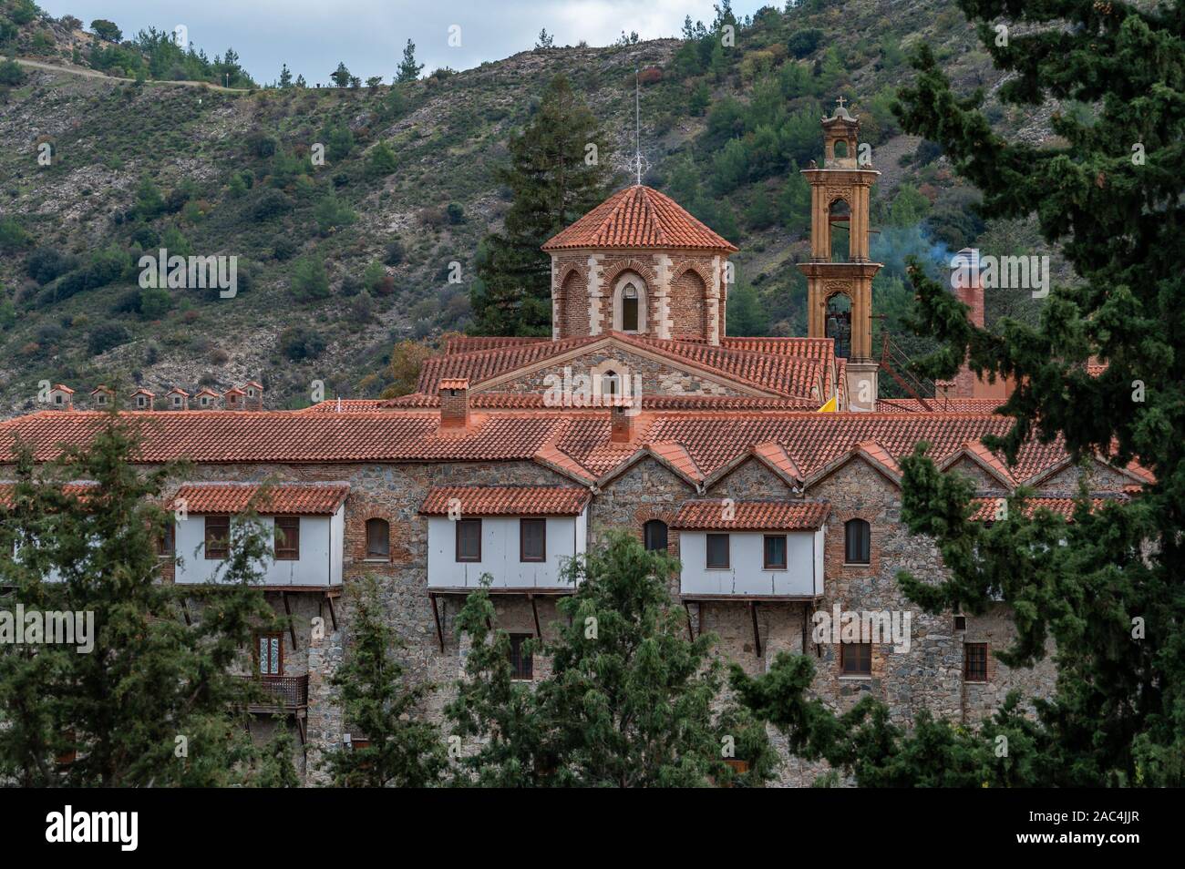 Machairas Monastery, Lazanias, Cyprus Stock Photo