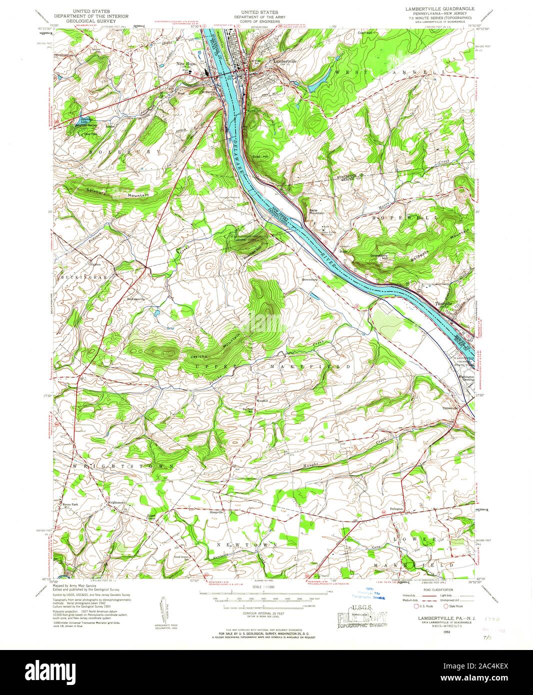 Map of lambertville hires stock photography and images Alamy