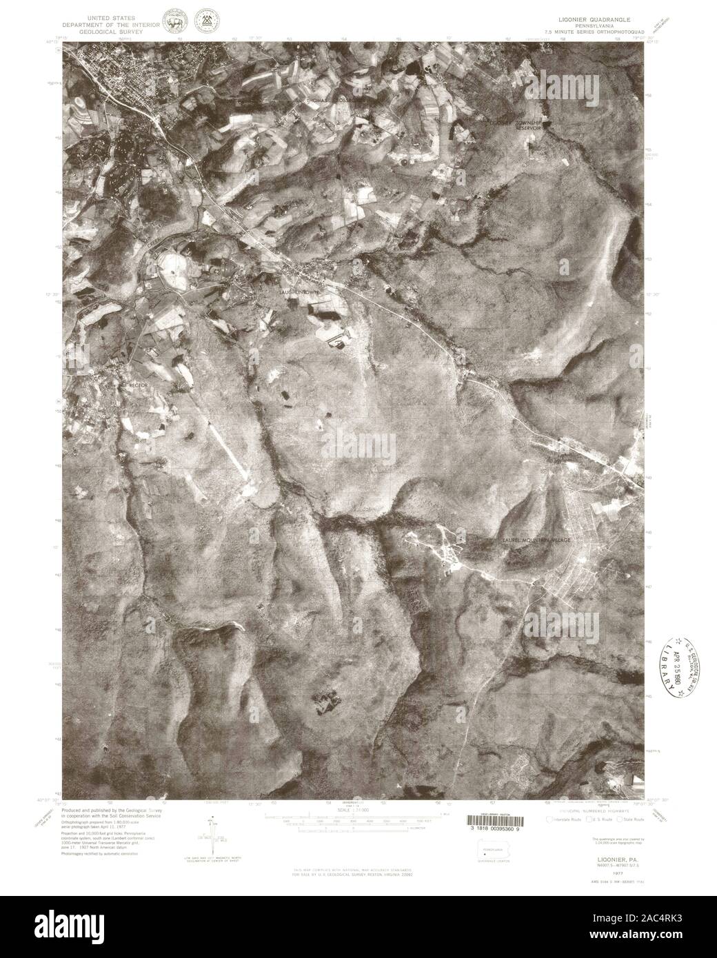 Map of ligonier hires stock photography and images Alamy