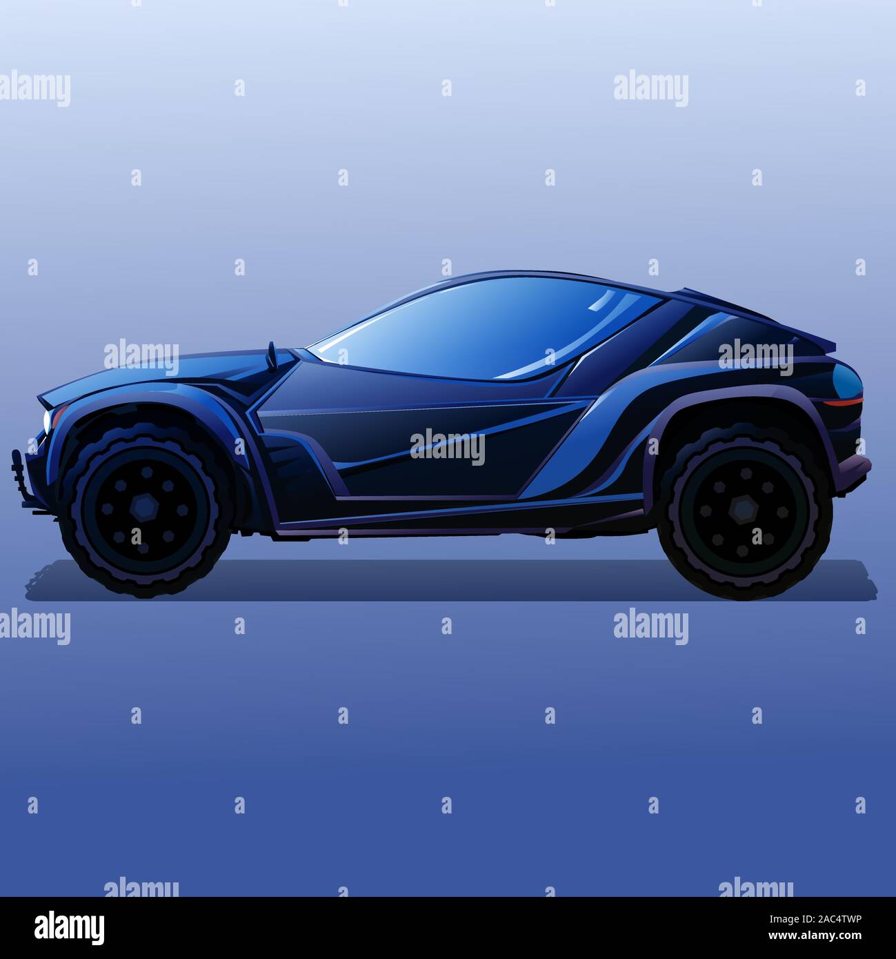 Future of cars Graphic design for future evolution cars Illustration vector On art comics style Abstract colorful background Stock Vector