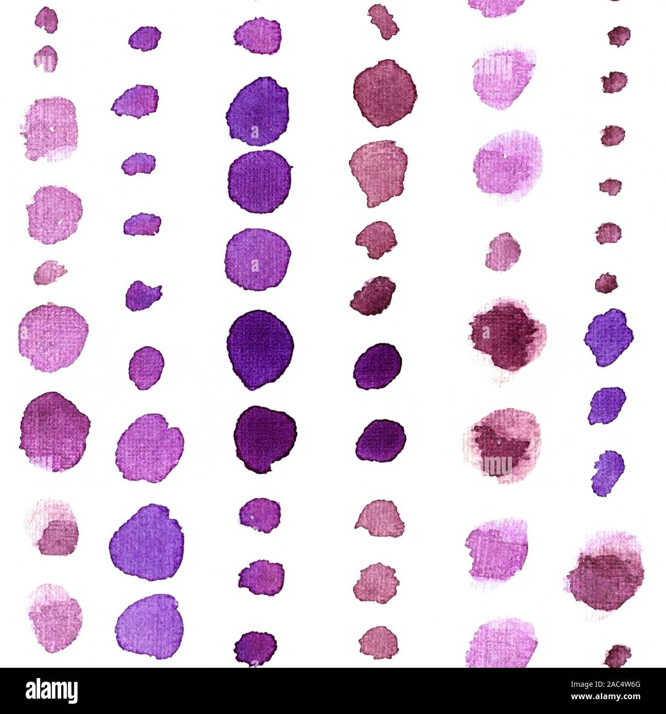 Hand Drawn Abstract Watercolor Seamless Pattern With Visible Brushstrokes. Stock Photo