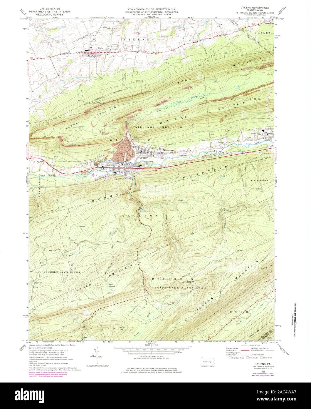 Map of lykens hires stock photography and images Alamy