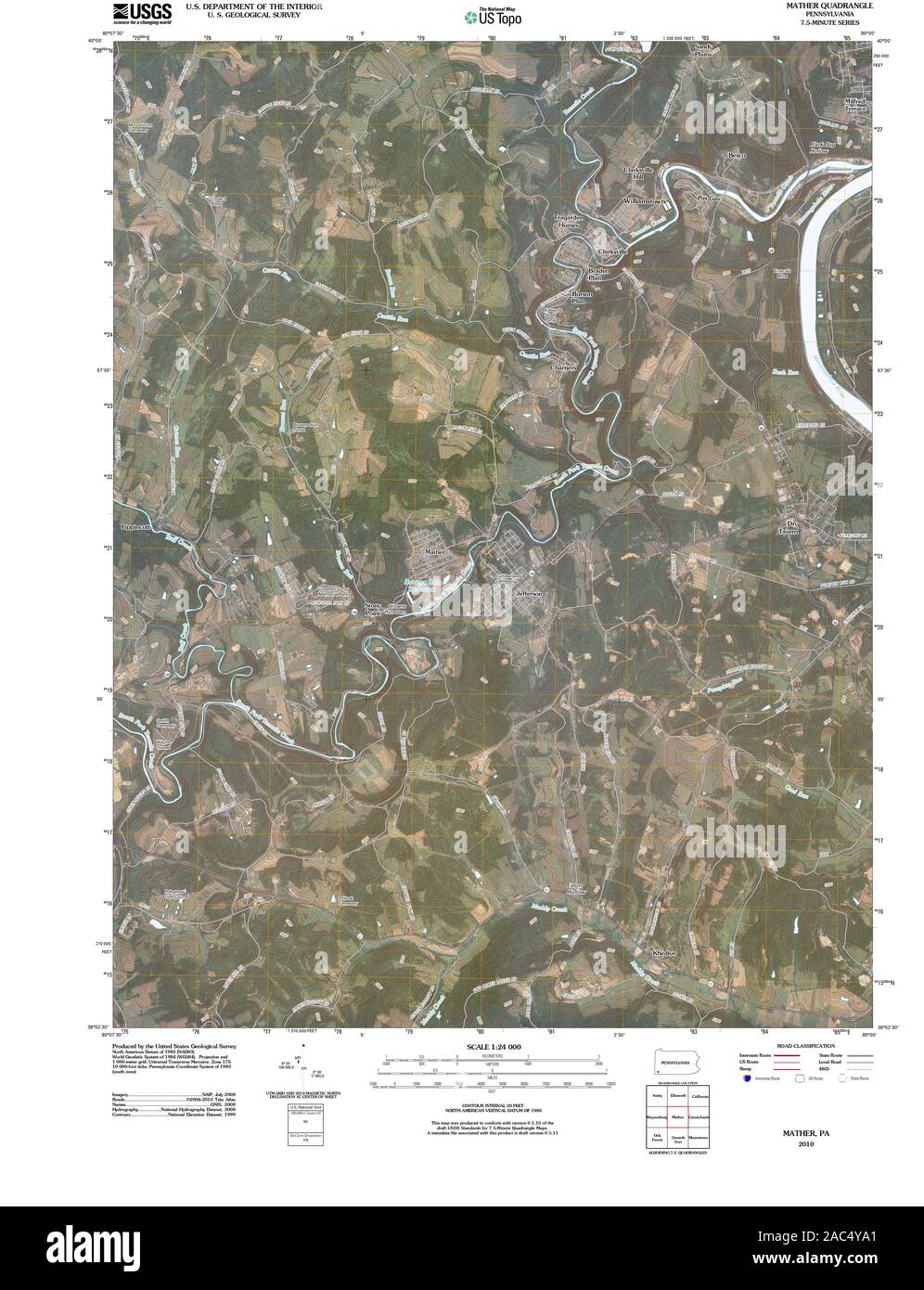 Mather Map Mather map hi-res stock photography and images - Alamy