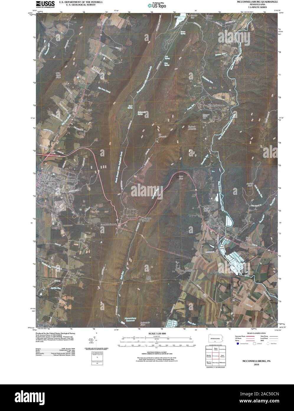 Map of mcconnellsburg hires stock photography and images Alamy
