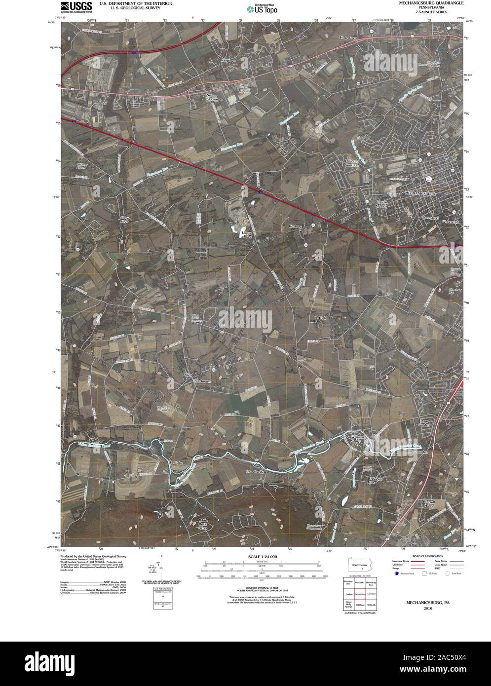 Map of mechanicsburg Cut Out Stock Images & Pictures Alamy