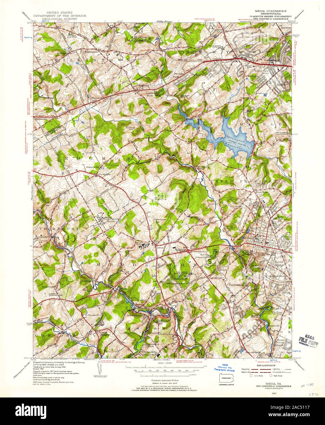 Media pennsylvania map hires stock photography and images Alamy