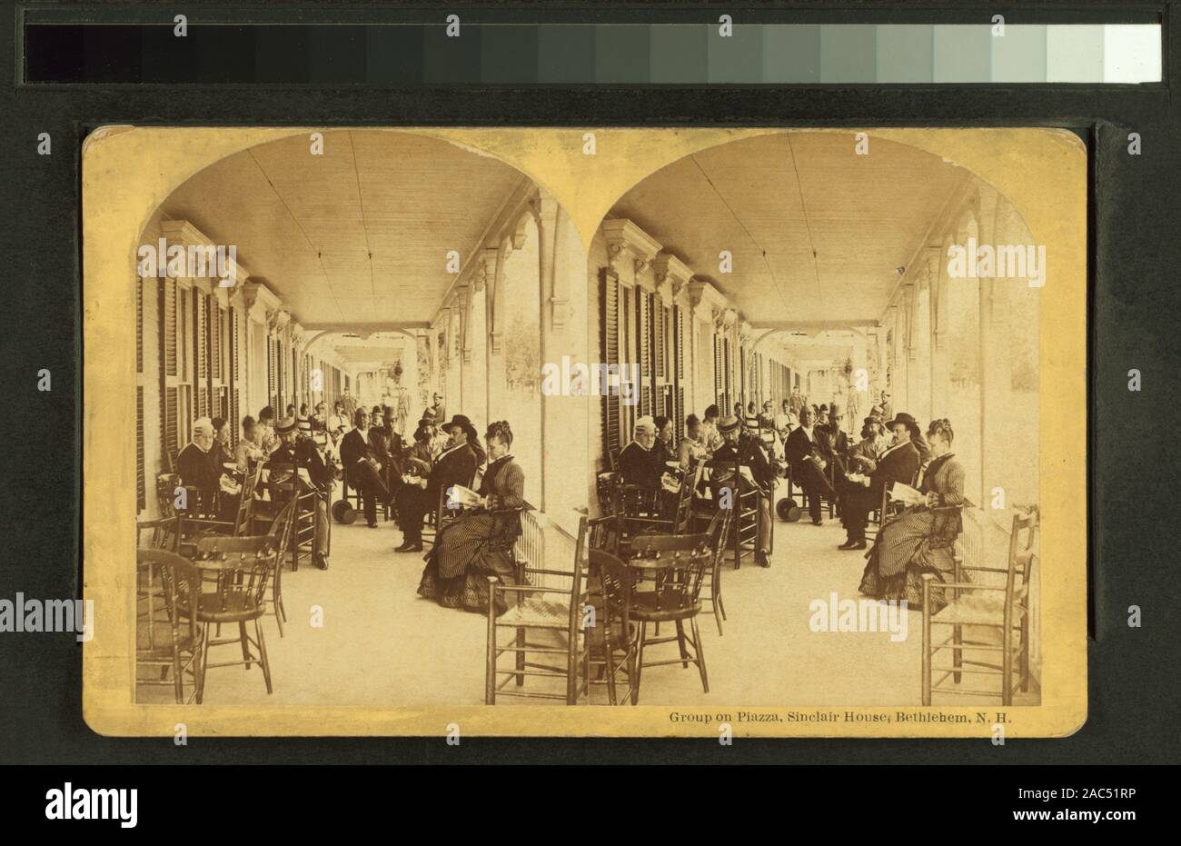 Group on Piazza, Sinclair House, Bethlehem, NH Group on Piazza