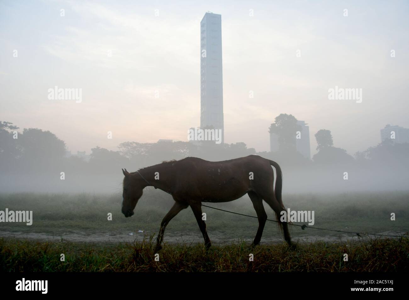 Air Pollution Kolkata Stock Photo