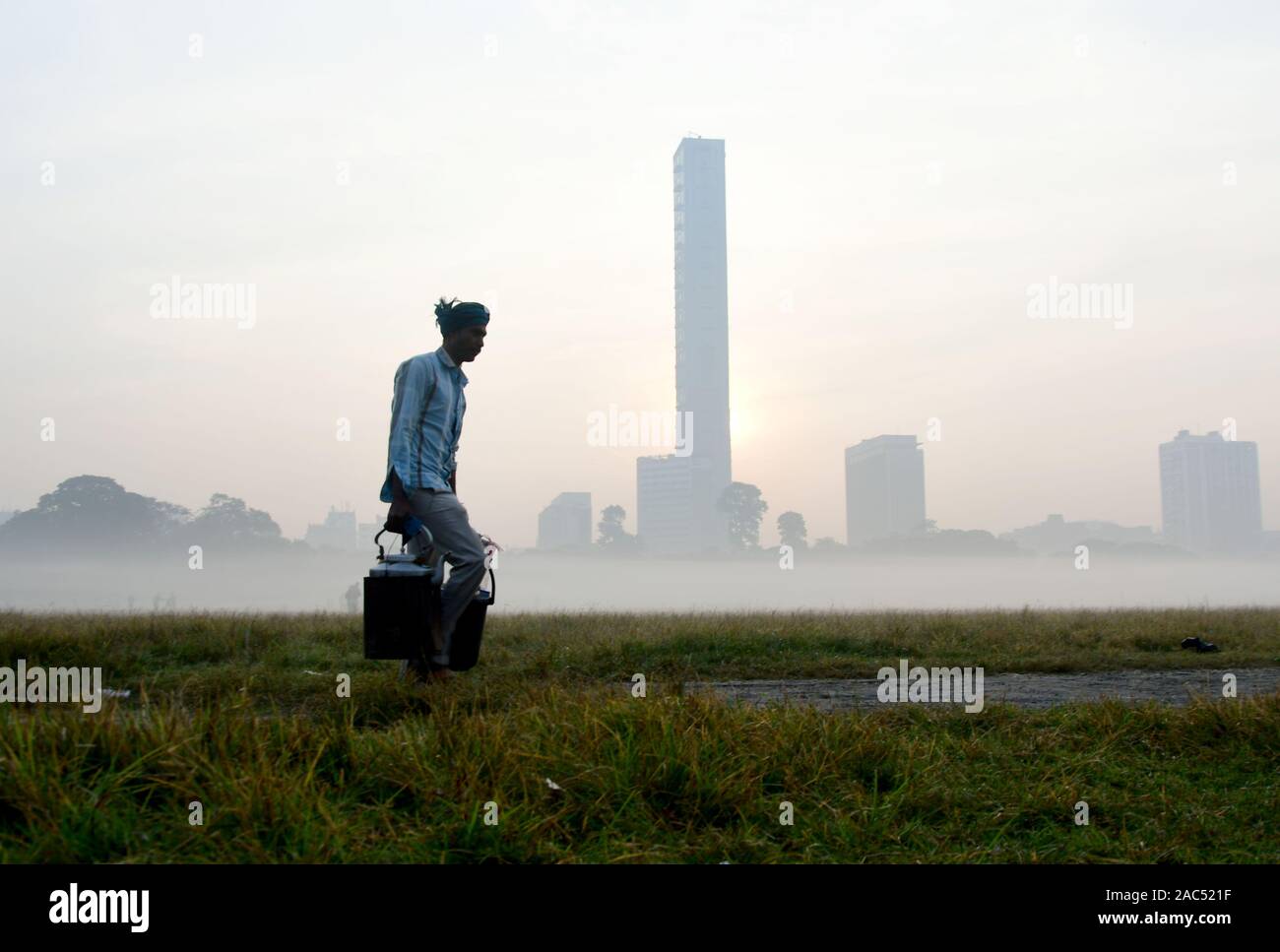 Air Pollution Kolkata Stock Photo