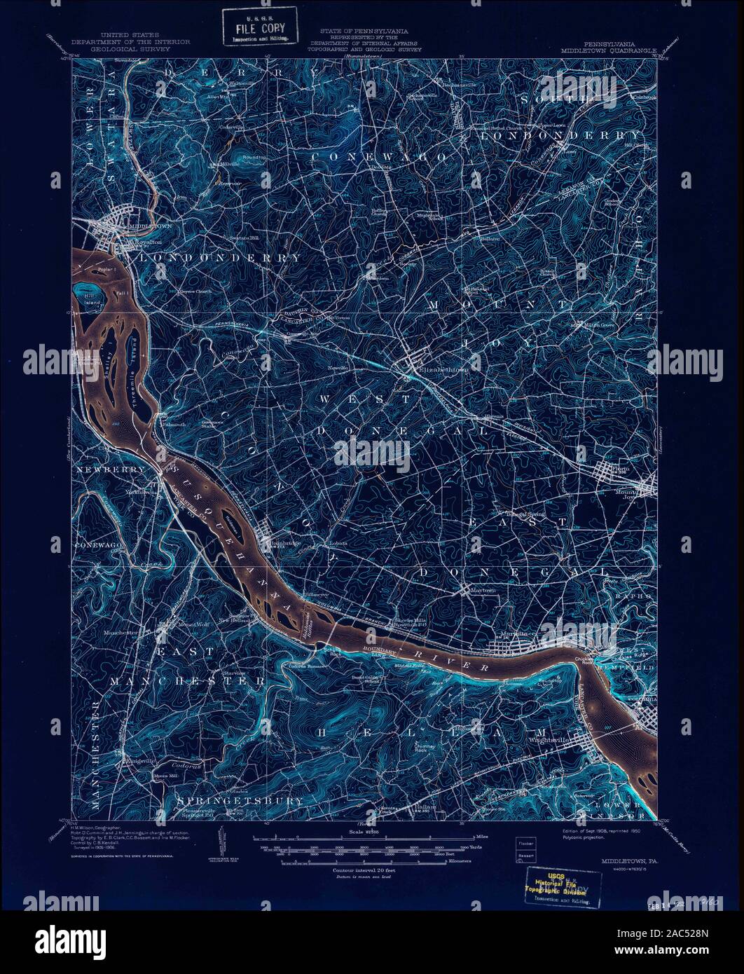 Middletown pennsylvania map hires stock photography and images Alamy