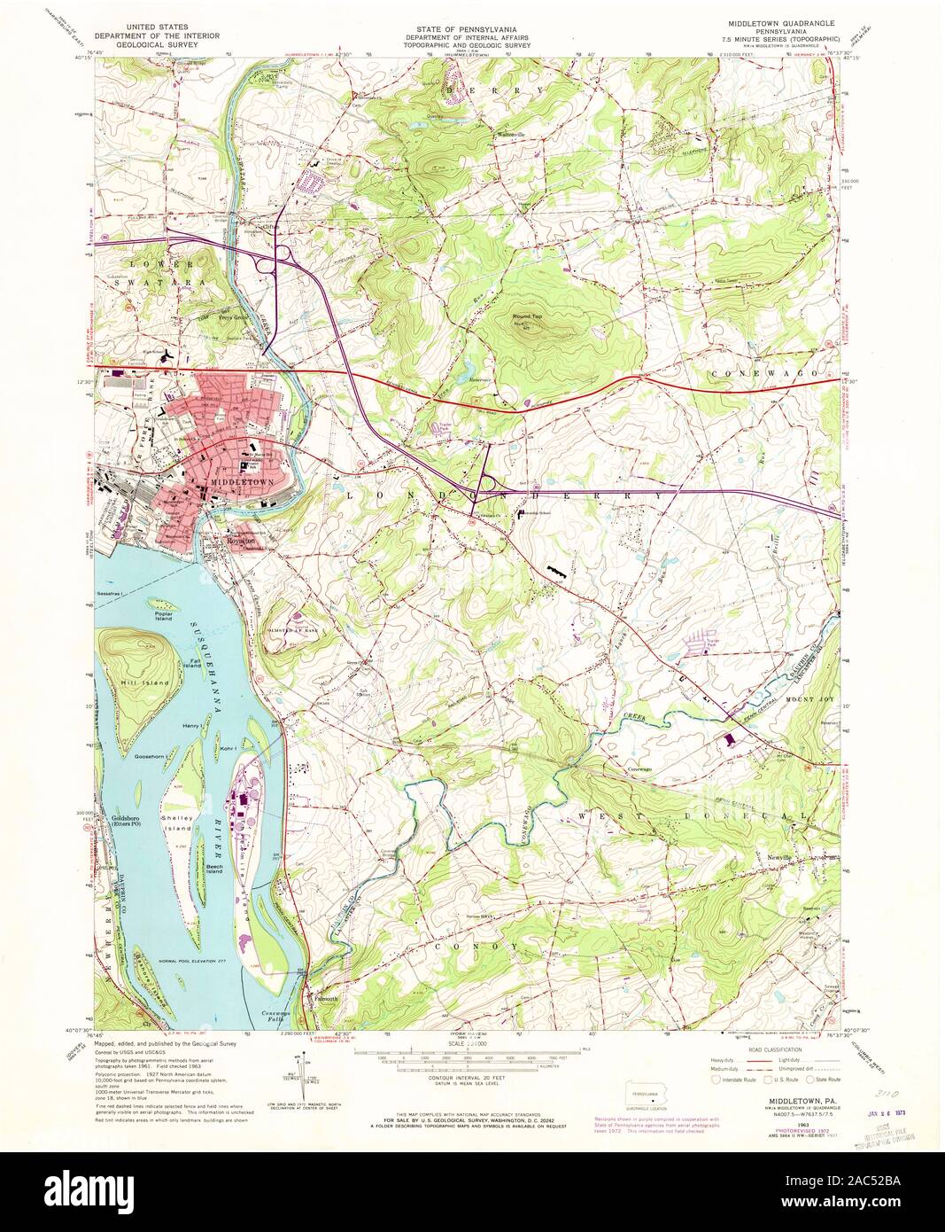 Middletown pennsylvania map hires stock photography and images Alamy