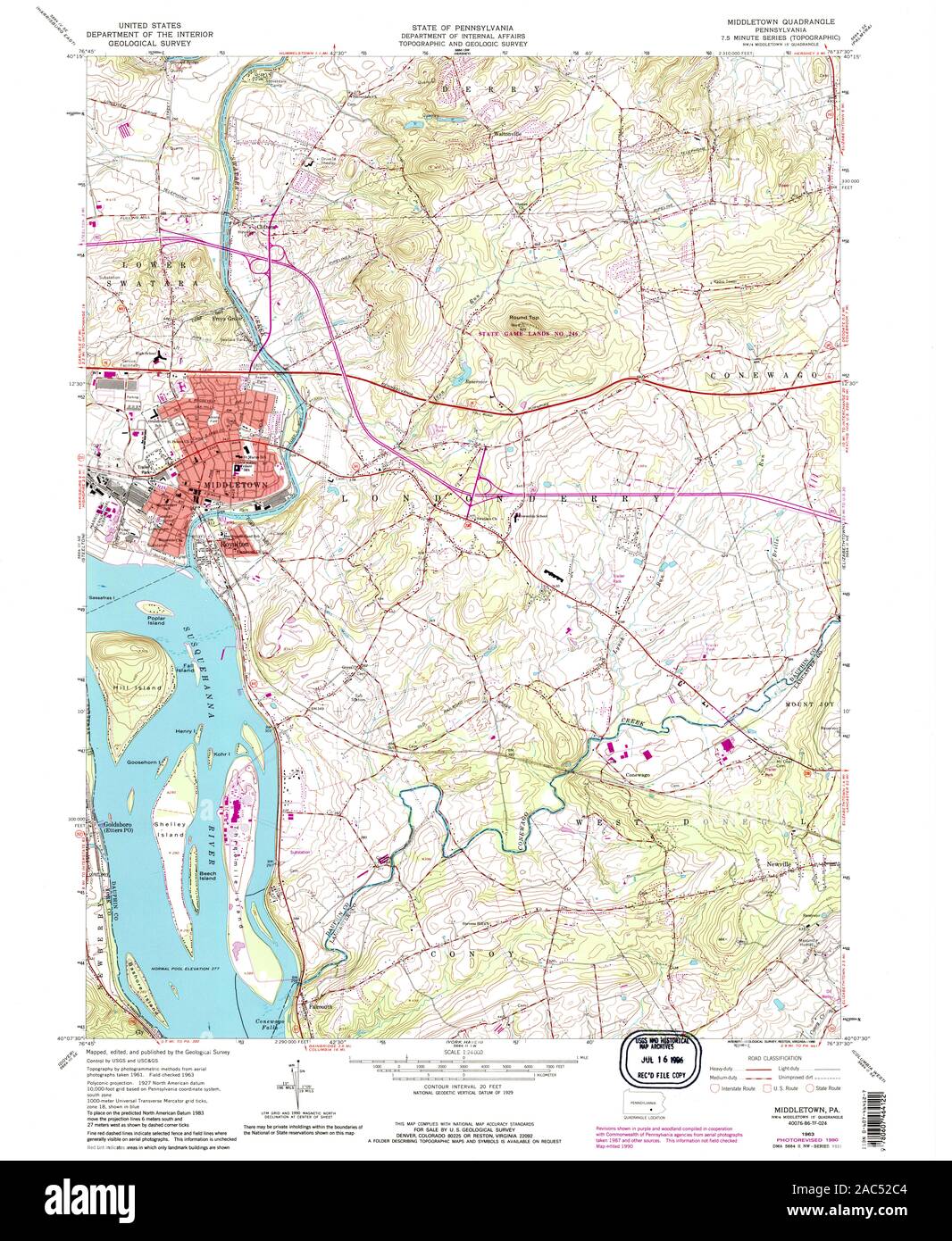 Middletown pennsylvania map hires stock photography and images Alamy