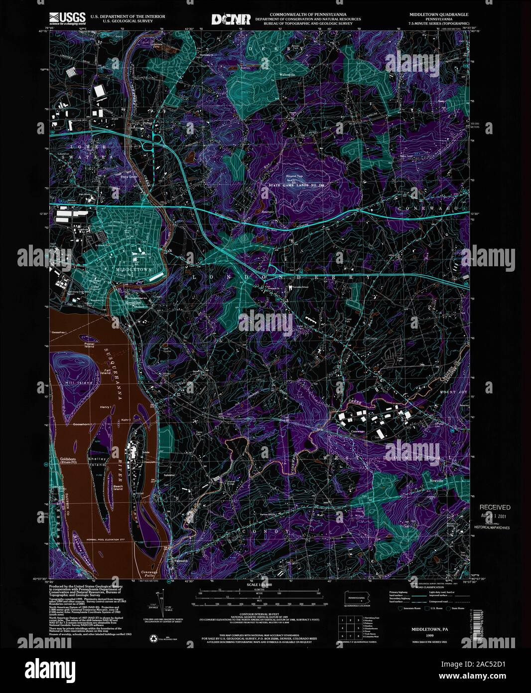 Middletown pennsylvania map hires stock photography and images Alamy