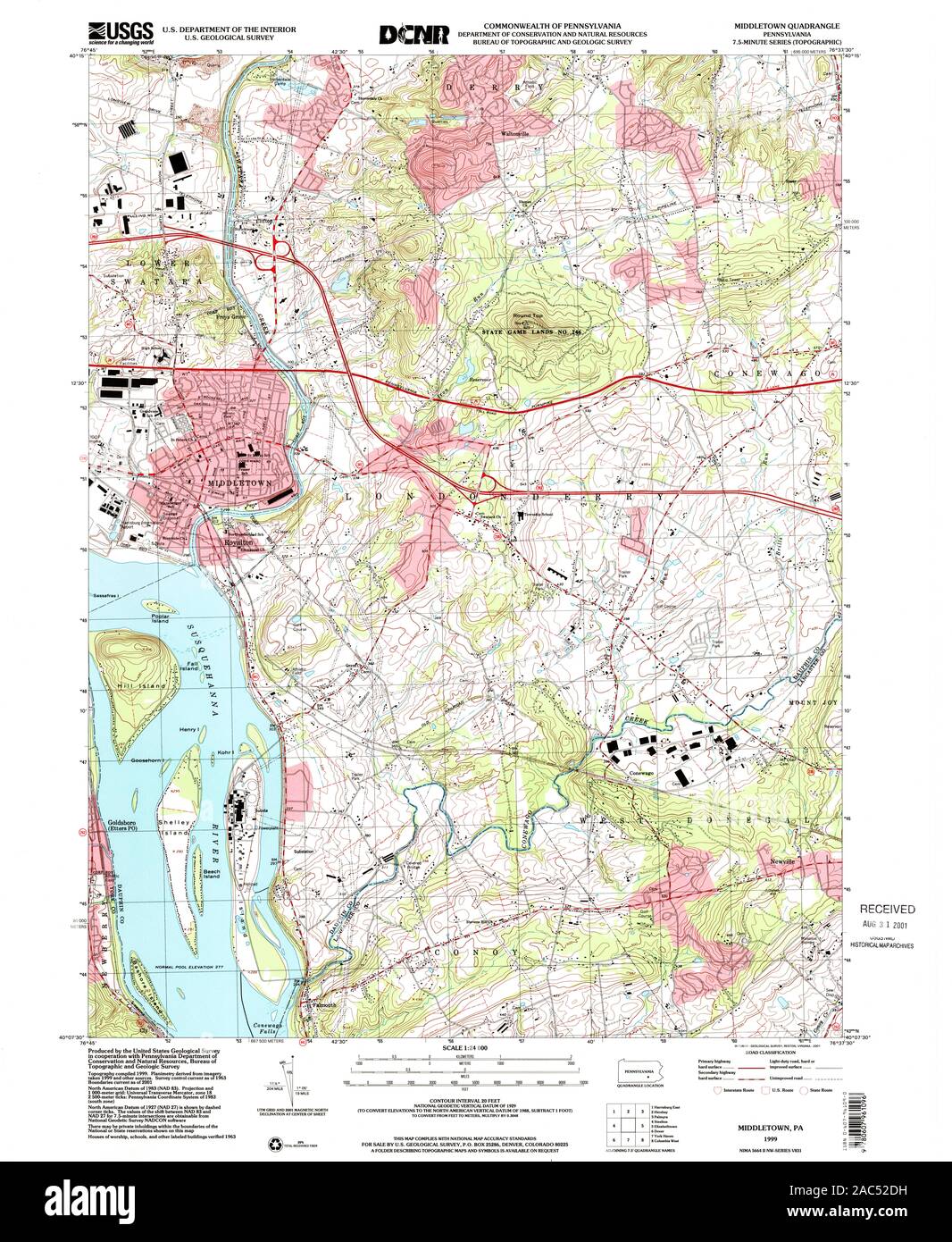 Middletown pennsylvania map hires stock photography and images Alamy