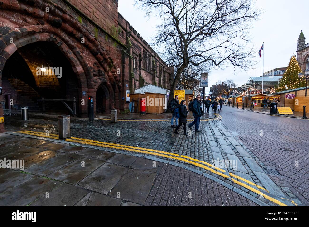 Christmas Market, Northgate Street, Chester Stock Photo Alamy
