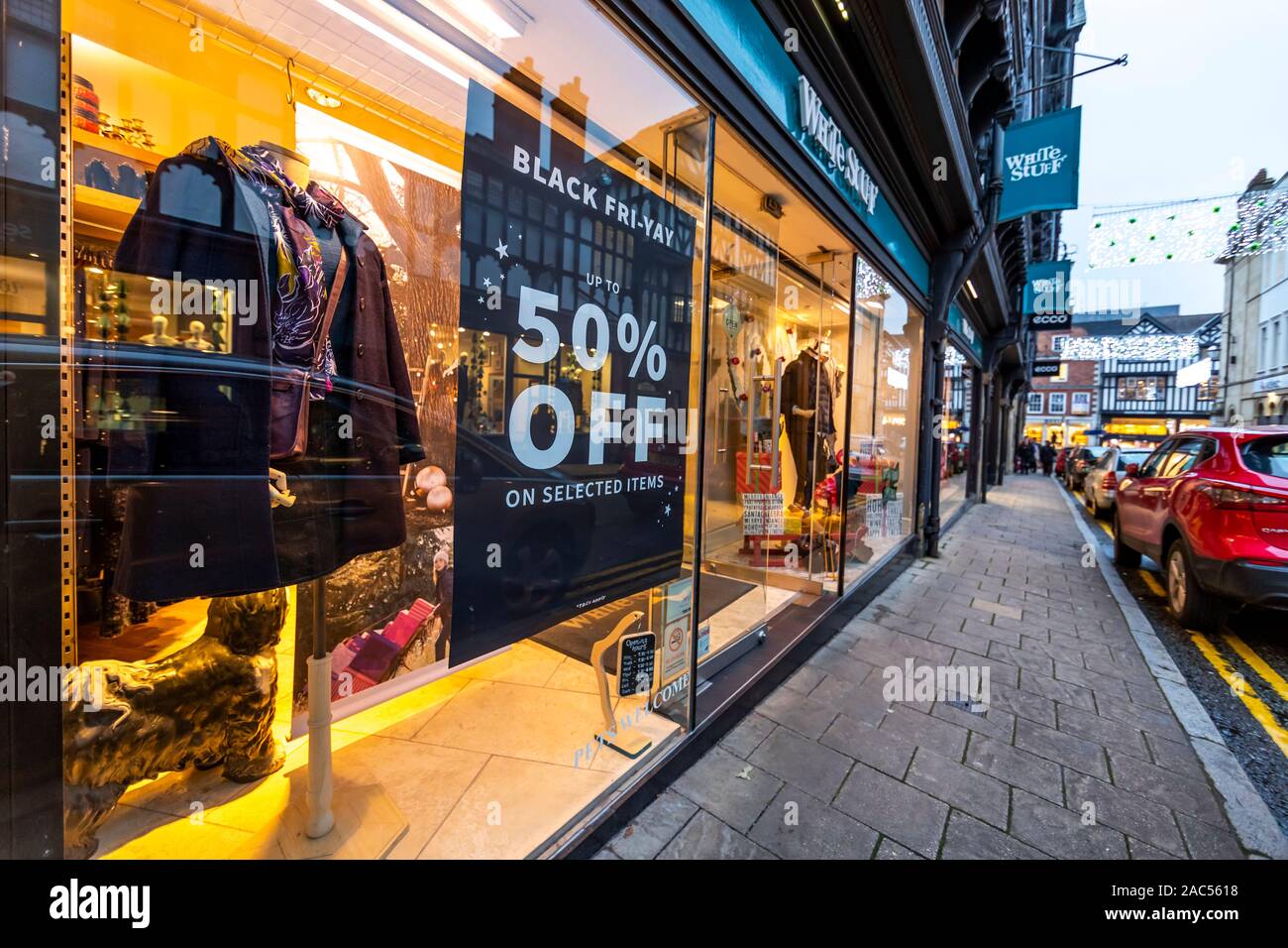 Barbour Partner Store, Black Friday shopping, Chester. UK Stock Photo -  Alamy