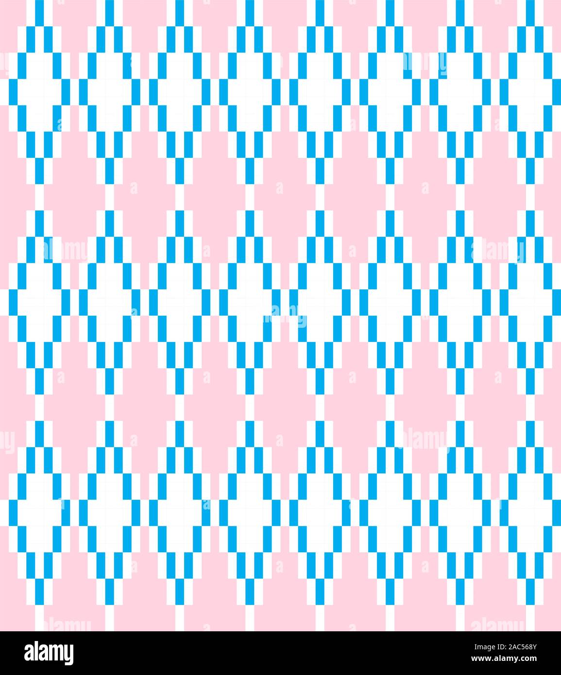 Classic Argyle Seamless Pattern - This is a classic argyle, diamond shape pattern suitable for website resources, graphics, print designs, textile Stock Vector