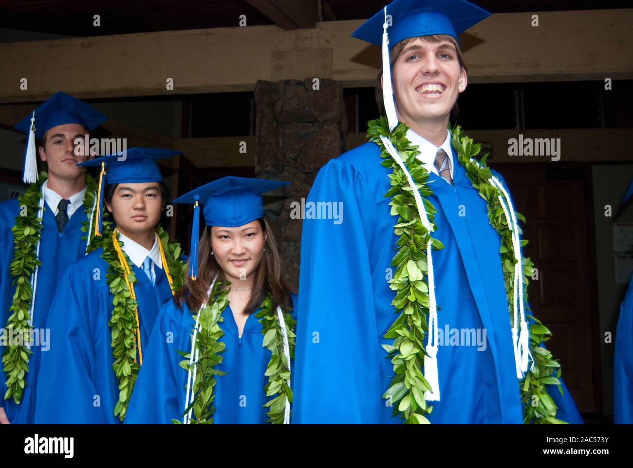 High school graduation from Academy of the Pacific, now a closed