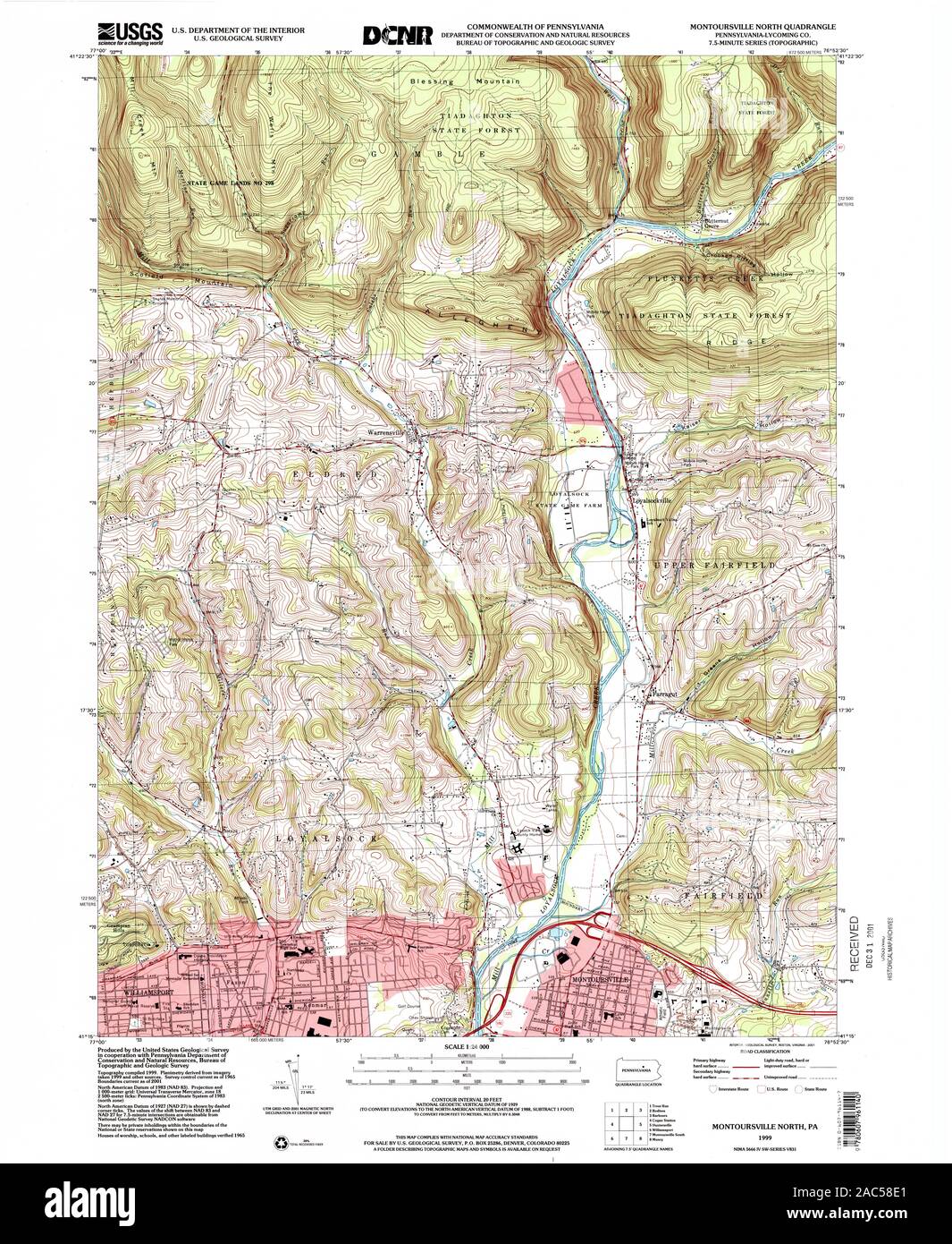 Montoursville map hires stock photography and images Alamy