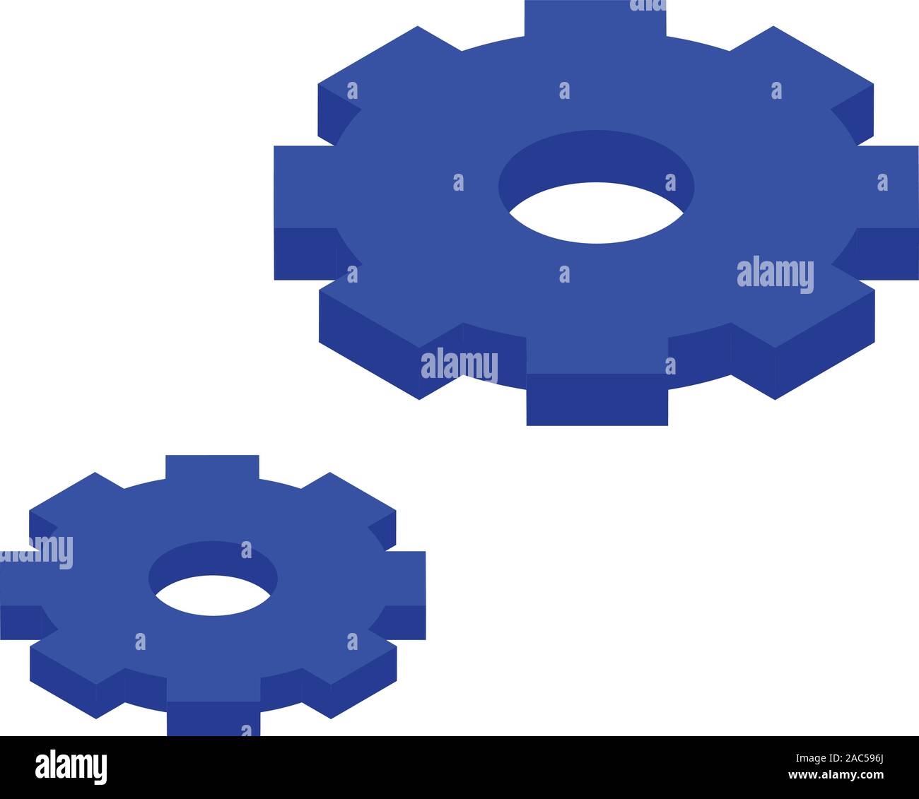 Gear wheel icon, isometric style Stock Vector Image & Art - Alamy