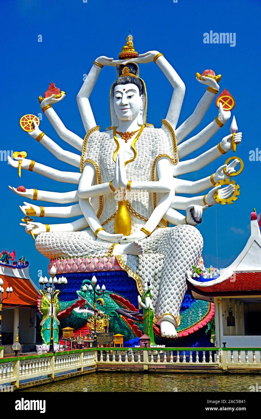 18armiger Buddha auf Koh Samui (Wat Plei Laen) Stock Photo