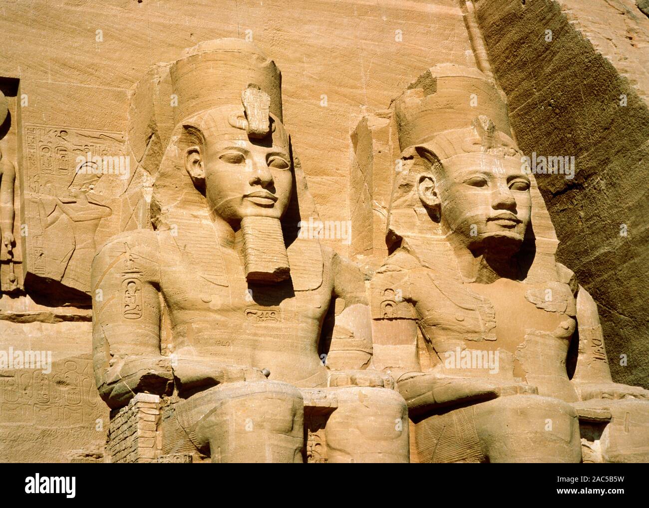 Aegypten - Ramses Statuen - Abu Simbel Stock Photo