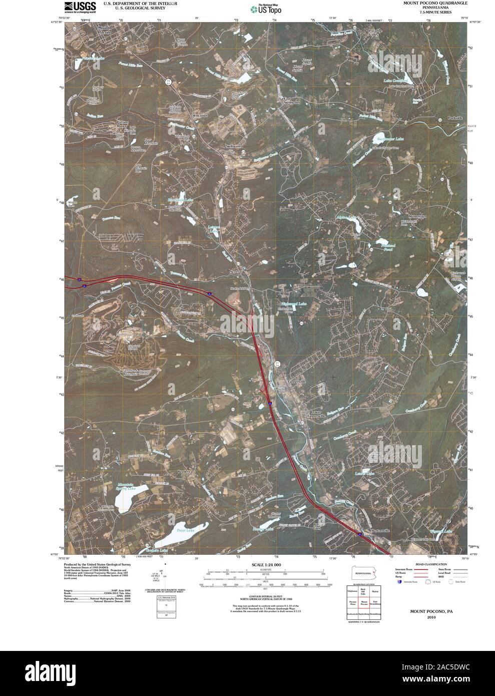 Mount pocono pennsylvania map Cut Out Stock Images & Pictures Alamy