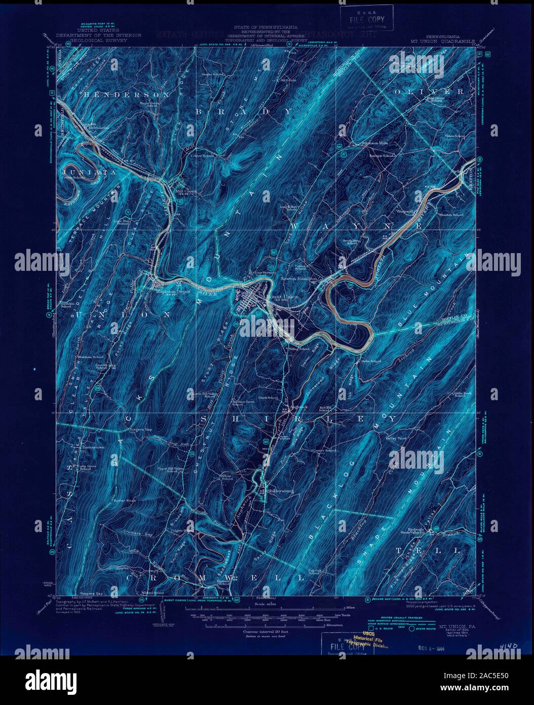 Map of mount union hires stock photography and images Alamy