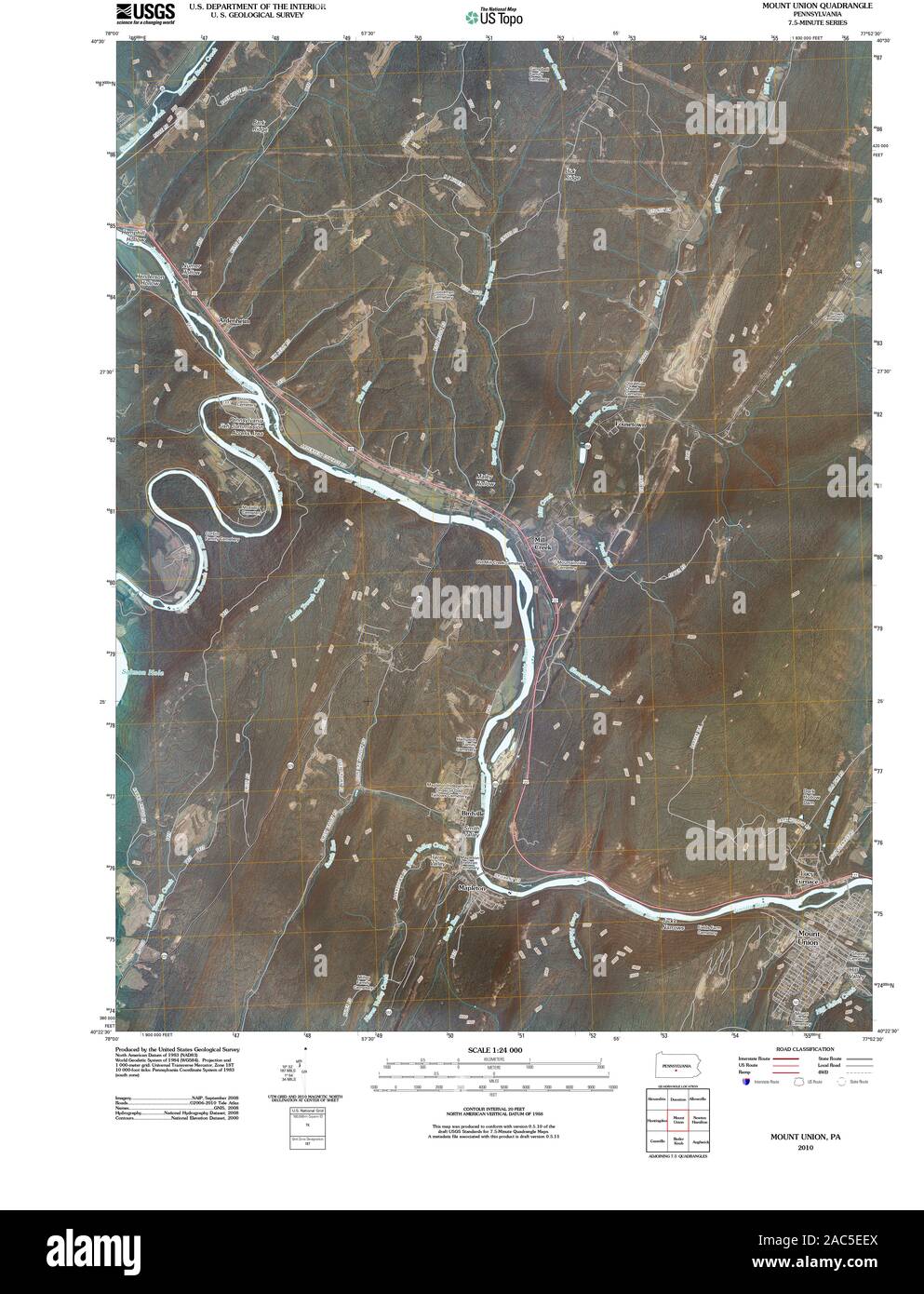 Map of mount union hires stock photography and images Alamy