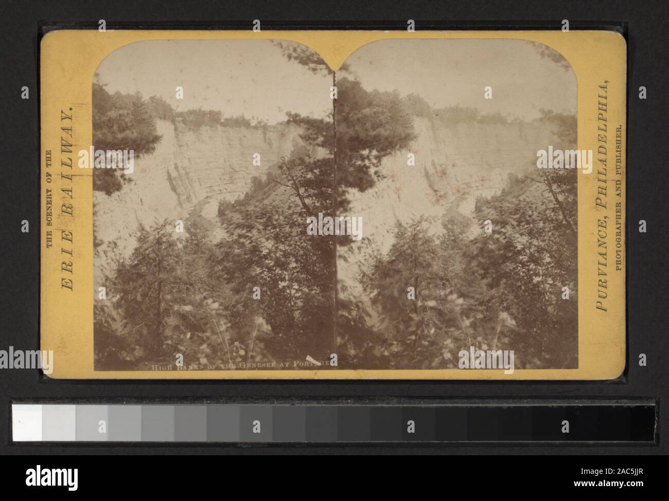 High Banks Of The Genesee At Portage Includes Six Hand Colored Views Hand Colored Photoprints Includes Views By Anthony L E Walker George L Washburn And Other Photographers And Publishers Robert Dennis Collection Of