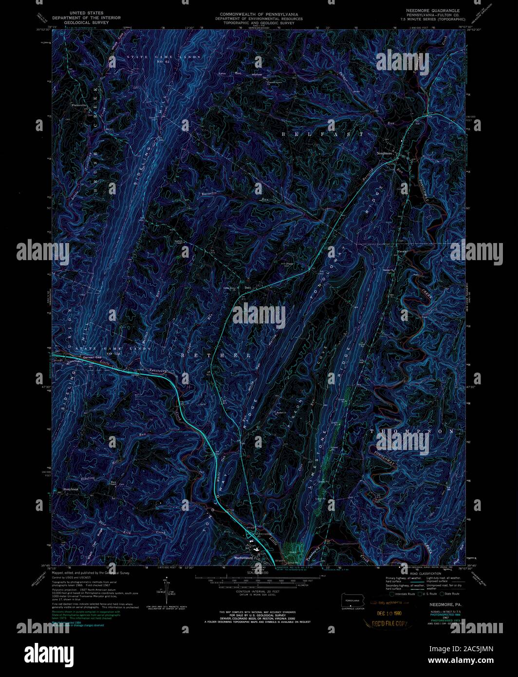 Needmore map hires stock photography and images Alamy