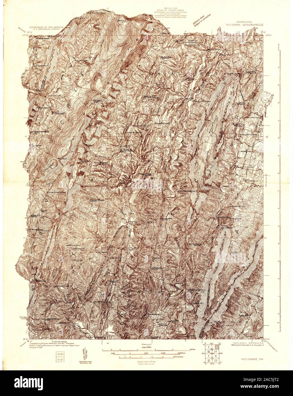 Needmore pennsylvania map hires stock photography and images Alamy