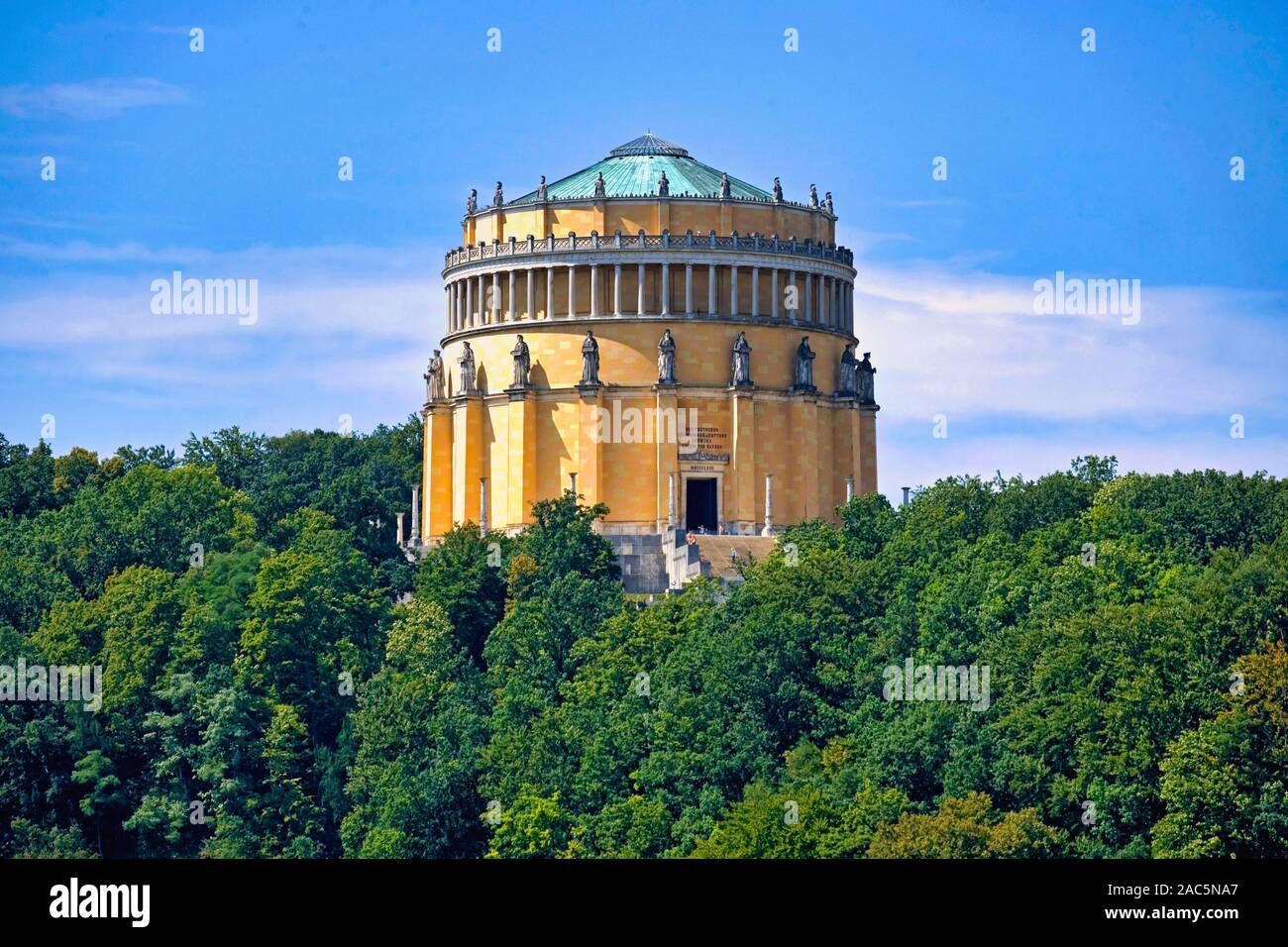 Befreiungshalle or Hall of Liberation, Mount Michelsberg, Kelheim, Lower Bavaria, Bavaria, Germany, Europe, 31. July 2008 Stock Photo