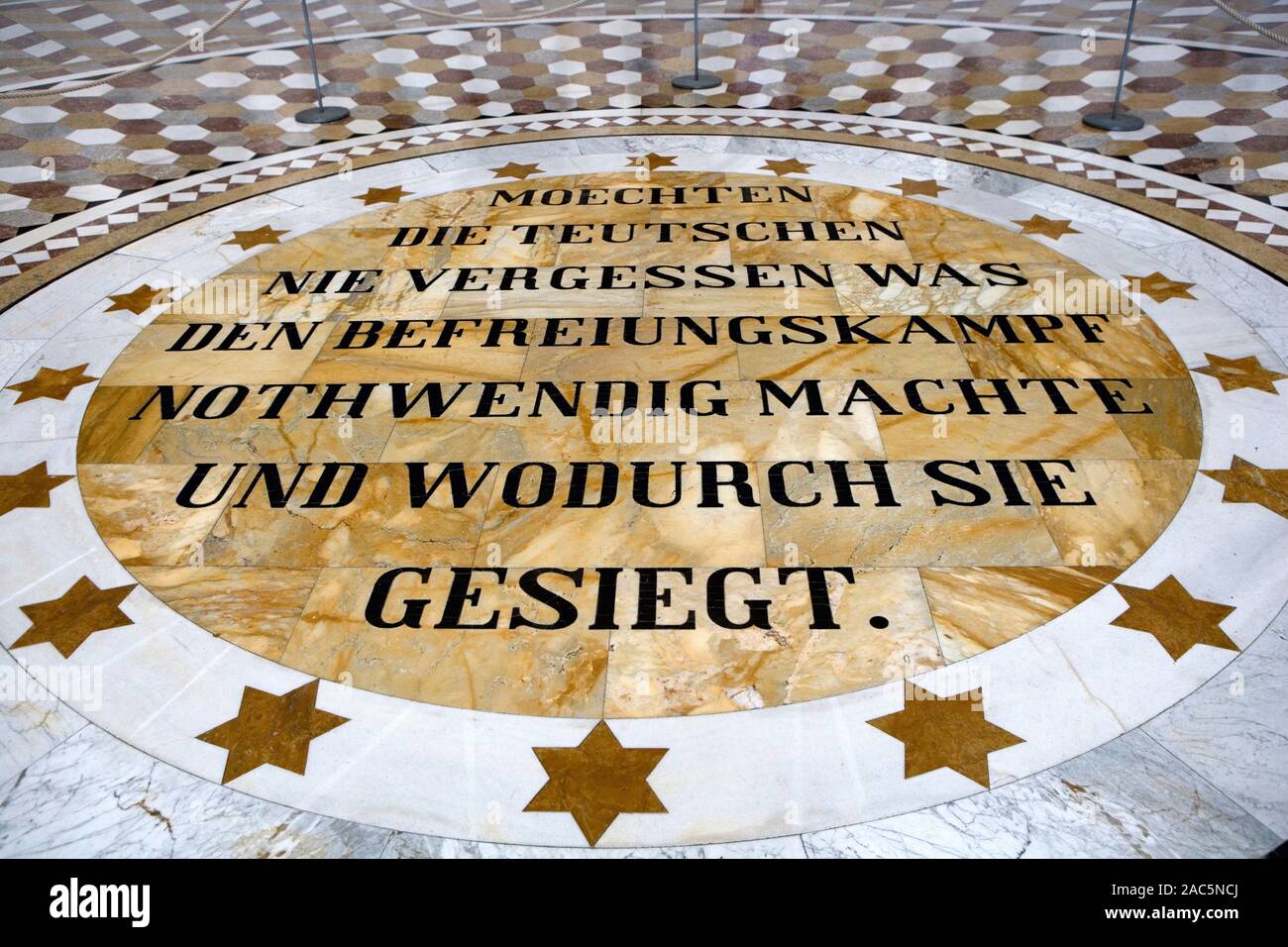 Befreiungshalle Hall of Liberation, built by King Ludwig I of Bavaria, Kelheim, Lower Bavaria, Bavaria, Germany, Europe, 31. July 2008 Stock Photo