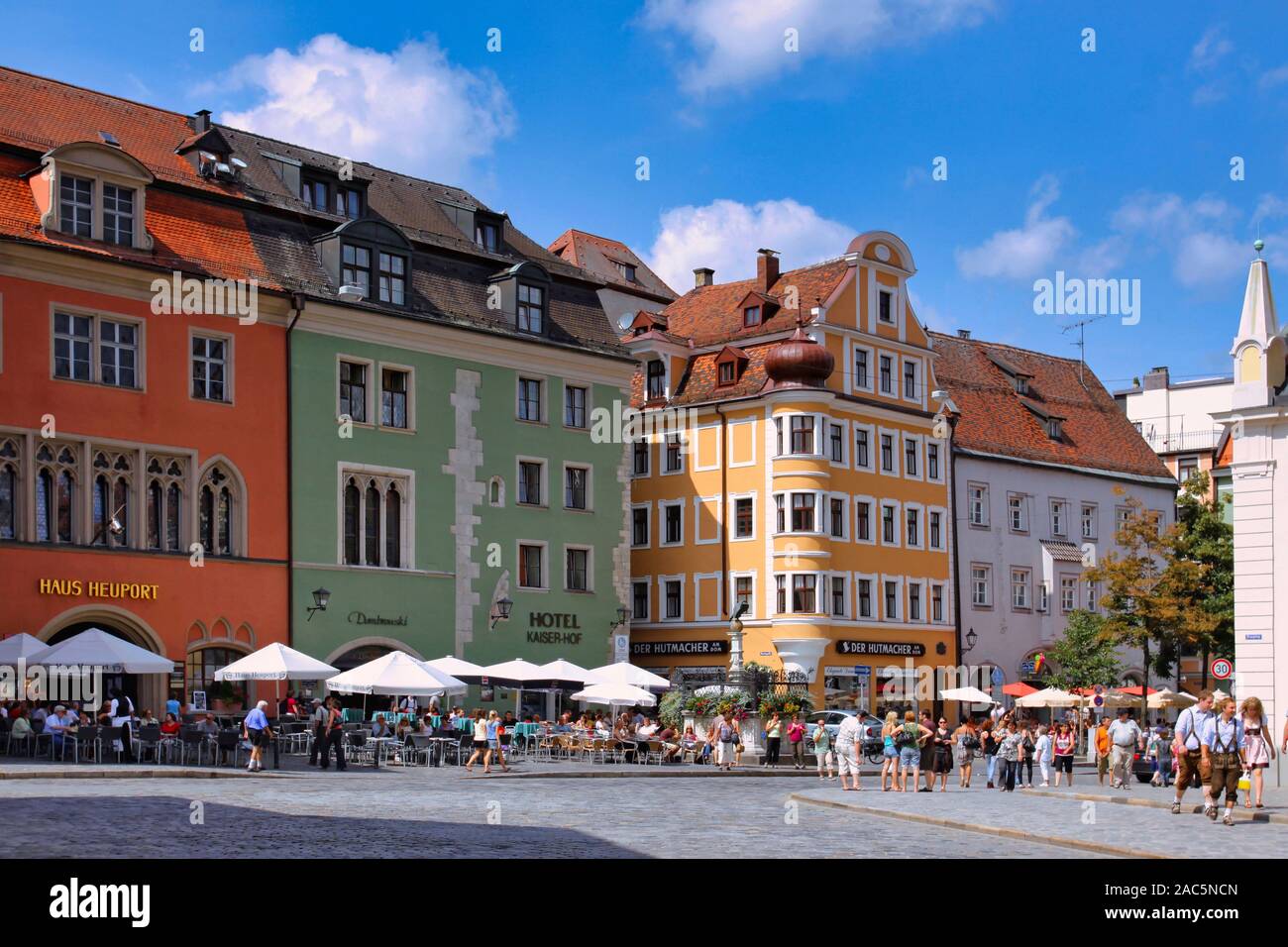 Street Cafes And Restaurants On The Cathedral Square Domplatz