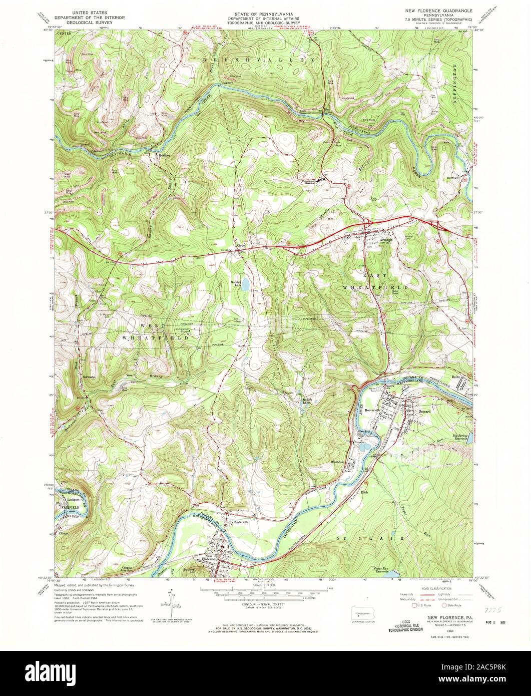 Map of florence pennsylvania hires stock photography and images Alamy