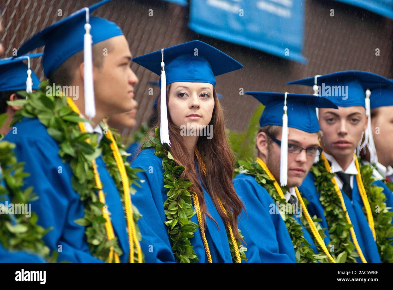 High school graduation from Academy of the Pacific, now a closed