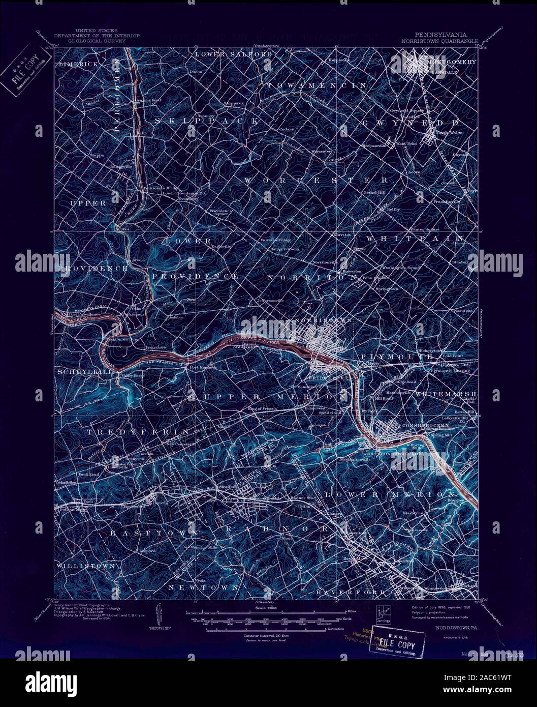 Map of norristown hi-res stock photography and images - Alamy