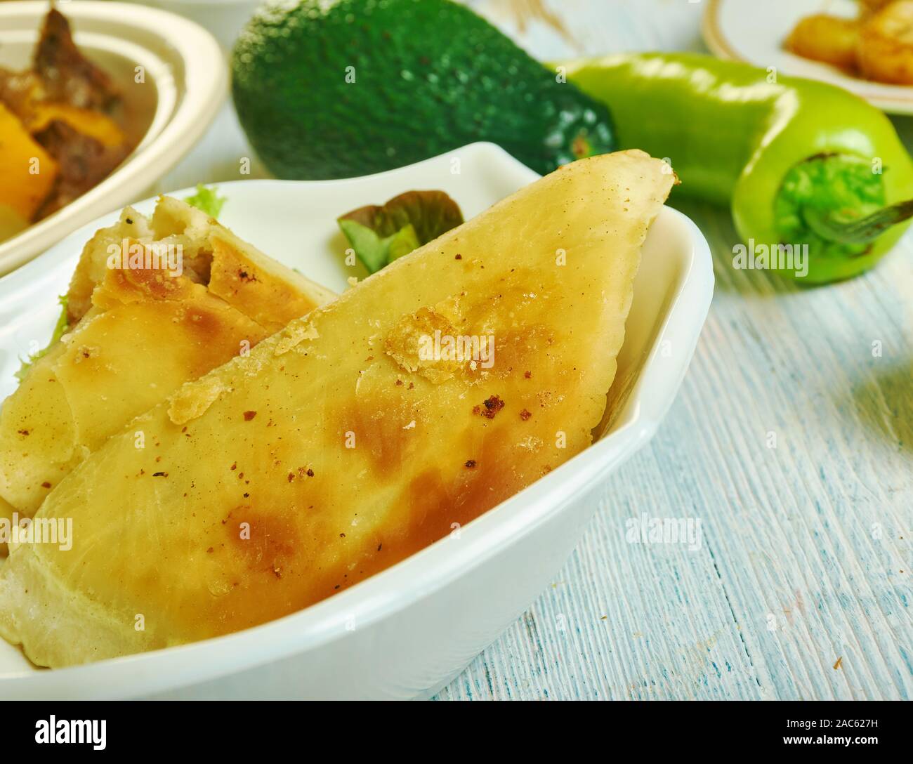 Jamaican beef patties, Caribbean cuisine, Traditional assorted dishes