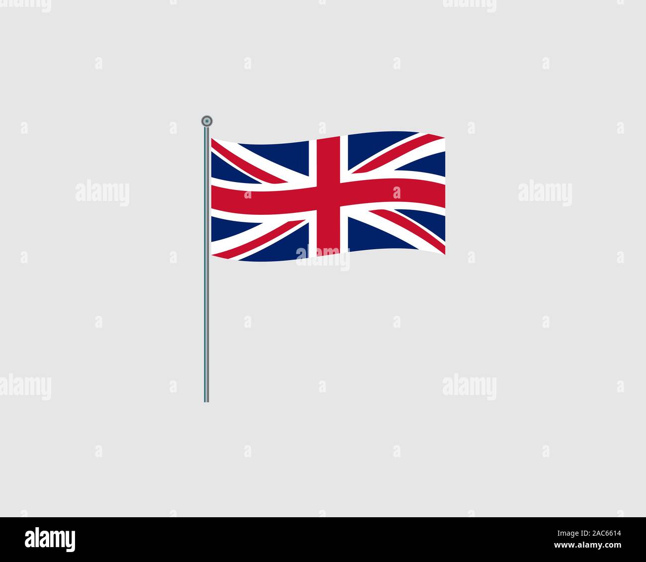 United Kingdom Flag. Official flag of United Kingdom. Vector illustration. Stock Vector