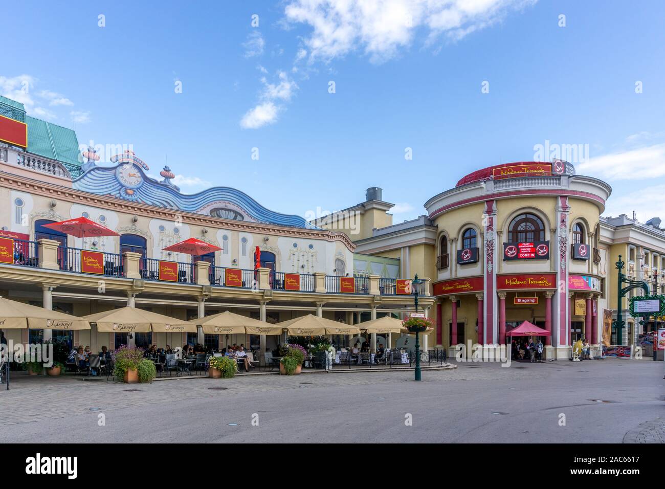 Madame Tussauds wax museum at the Prater amusement park, Vienna, Austria, Europe, Stock Photo