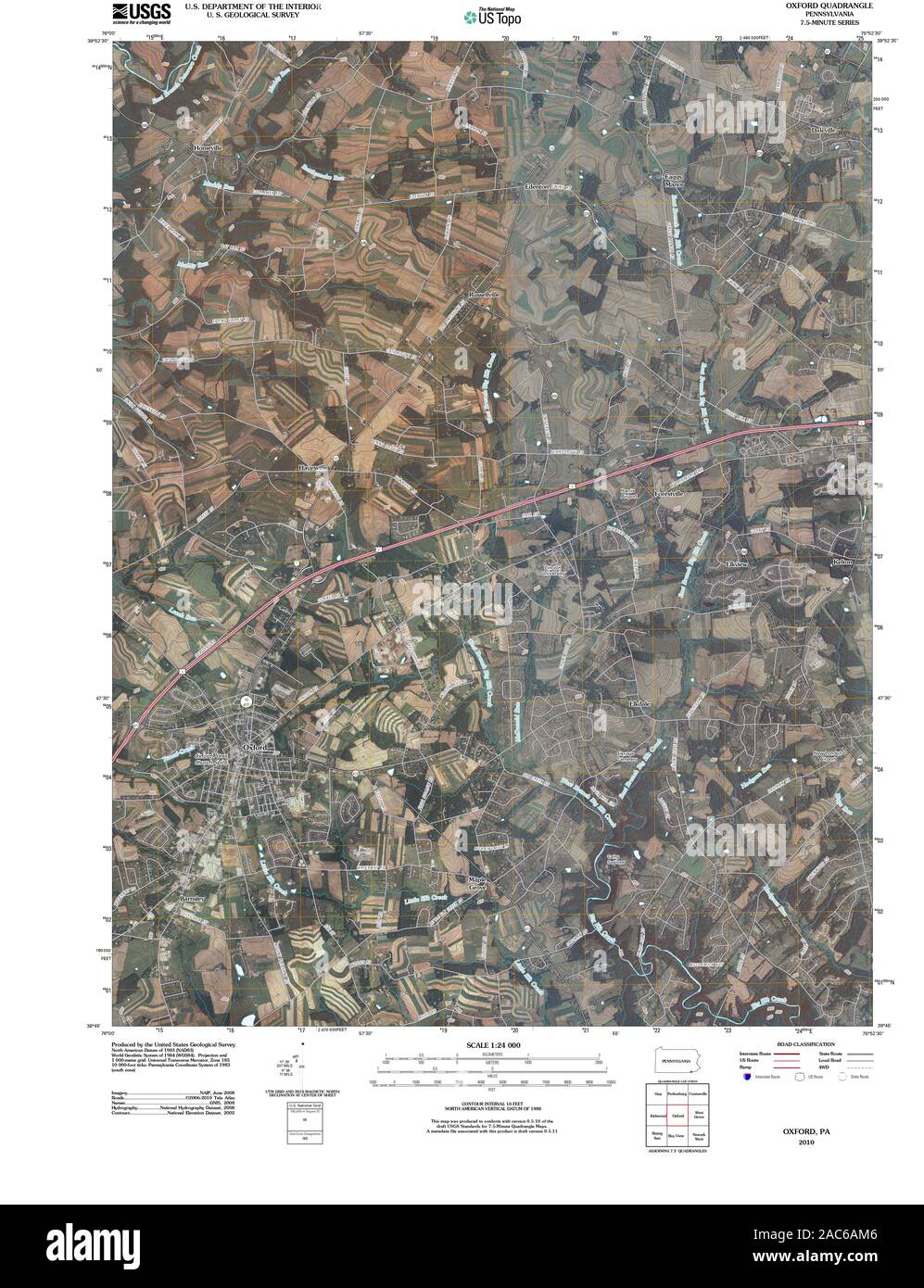 Oxford pennsylvania map hires stock photography and images Alamy