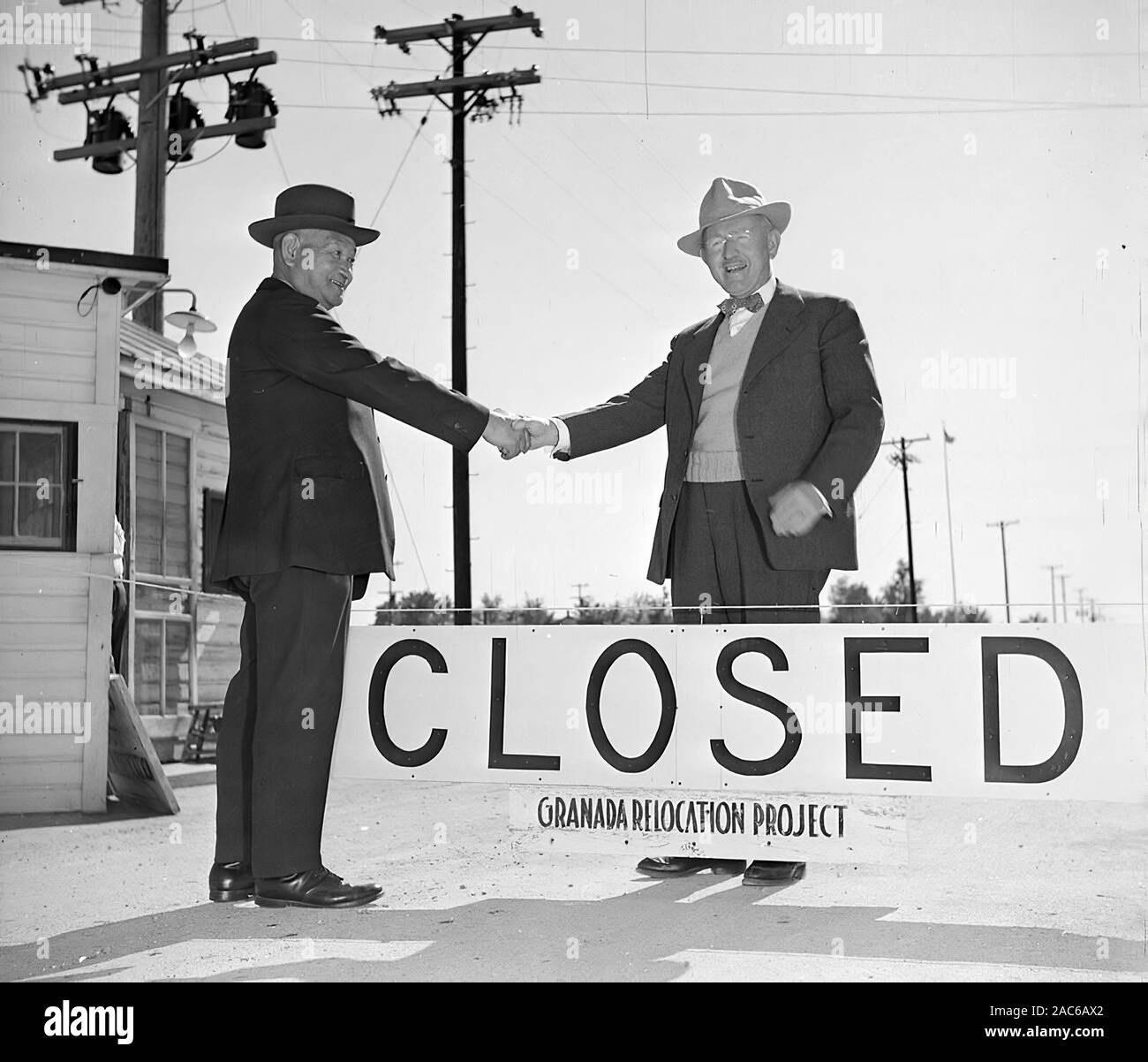 internment of Japanese-Americans in photograph, 1942-1944 Stock Photo