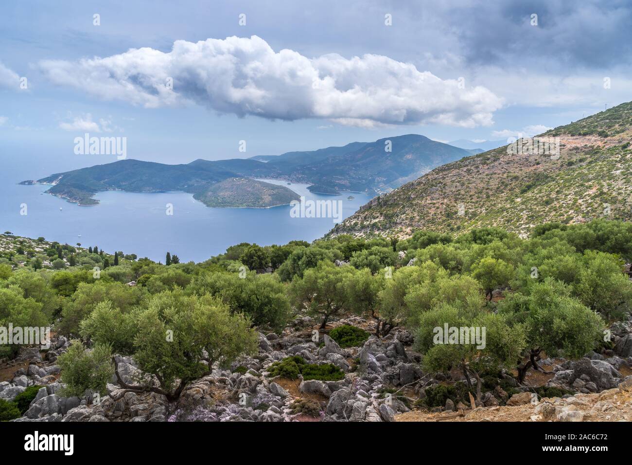 Ithaca in greece map hi-res stock photography and images - Alamy
