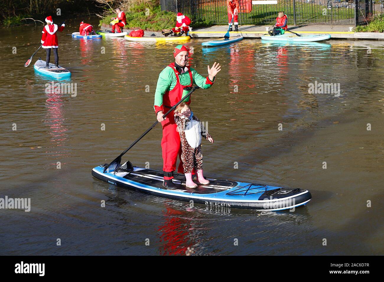 Santa paddle board hires stock photography and images Alamy